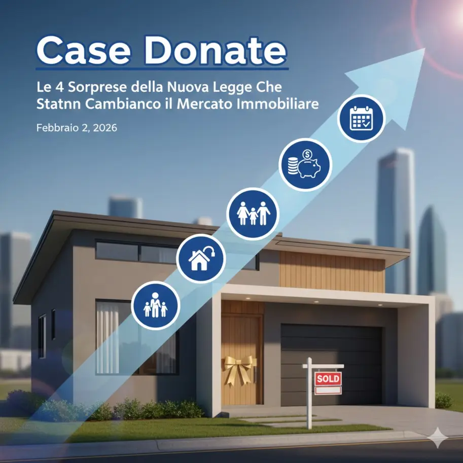 Case Donate: Le 4 Sorprese della Nuova Legge Che Stanno Cambiando il Mercato Immobiliare Case Donate: Le 4 Sorprese della Nuova Legge Che Stanno Cambiando il Mercato Immobiliare