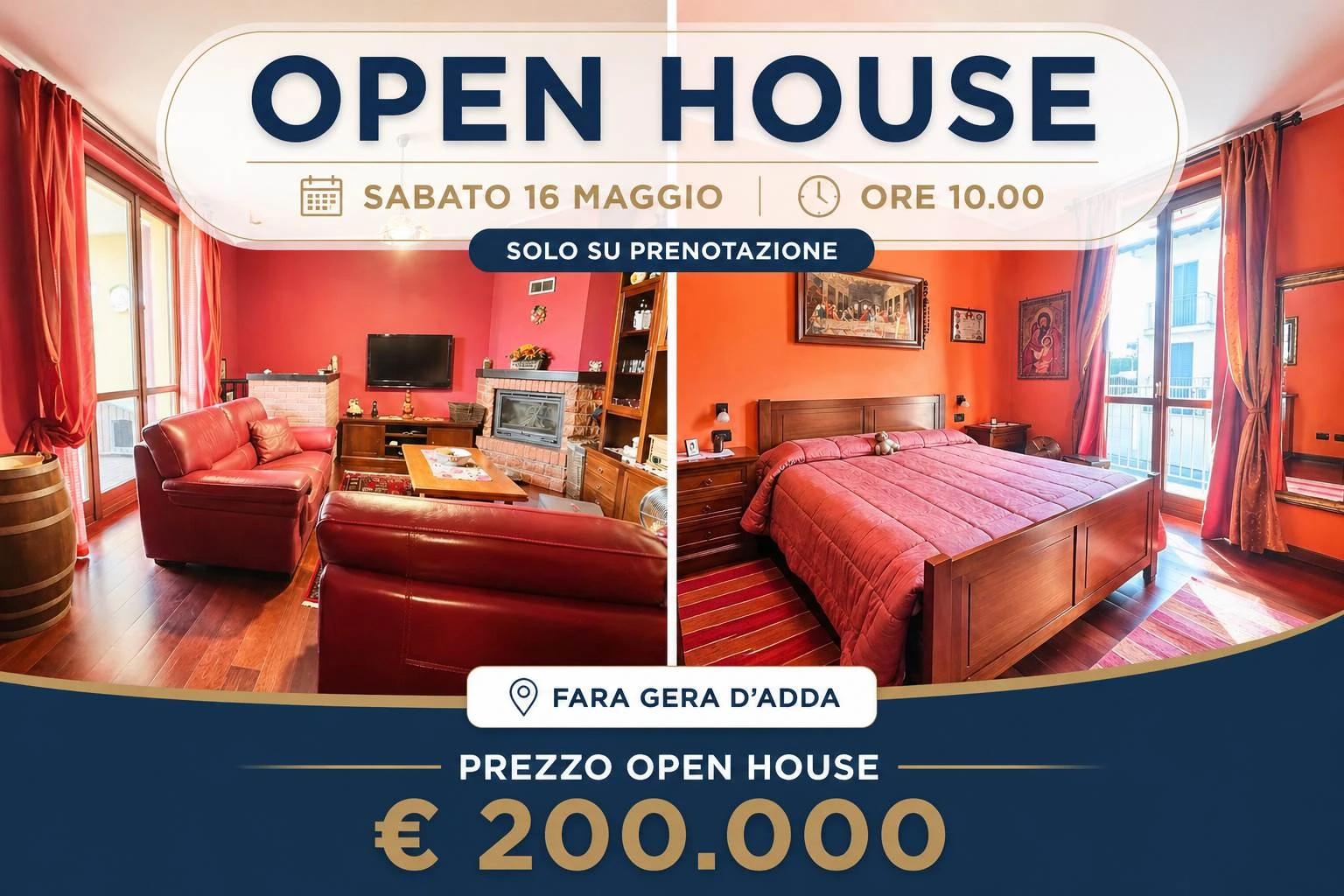 Open house – sabato 16 maggio 2026 ore 10.00 visite esclusivamente su prenotazione Open house – sabato 16 maggio 2026 ore 10.00 visite esclusivamente su prenotazione