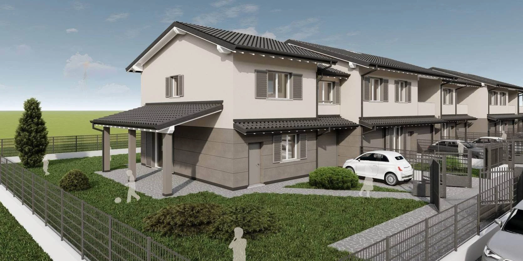 Nuova Villa Laterale ad Alto Risparmio Energetico - Finiture Personalizzabili - Nuova Villa Laterale ad Alto Risparmio Energetico - Finiture Personalizzabili -