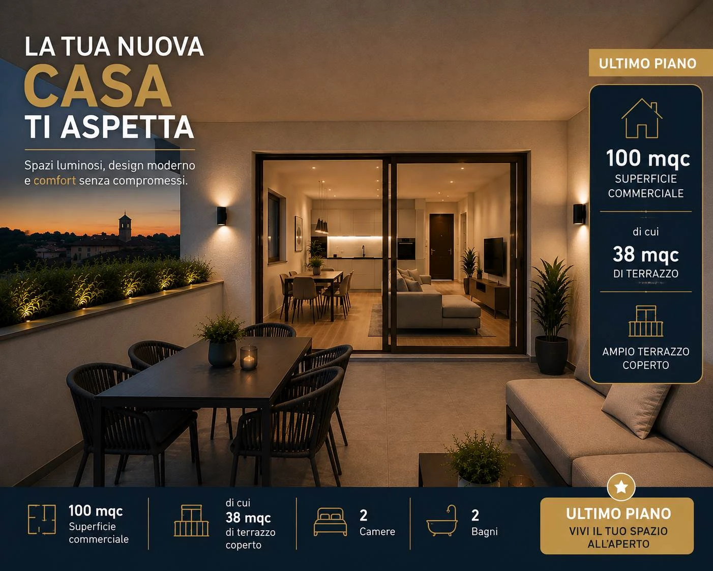 Appartamneto nuovo luinoso con terrazzo e ascensore Appartamneto nuovo luinoso con terrazzo e ascensore