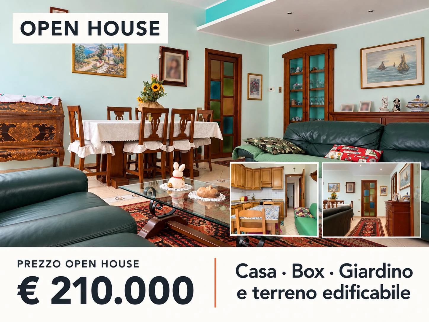 Quadrilocale in bifamiliare con 420 mq di terreno privato, giardino, terrazza e box Quadrilocale in bifamiliare con 420 mq di terreno privato, giardino, terrazza e box