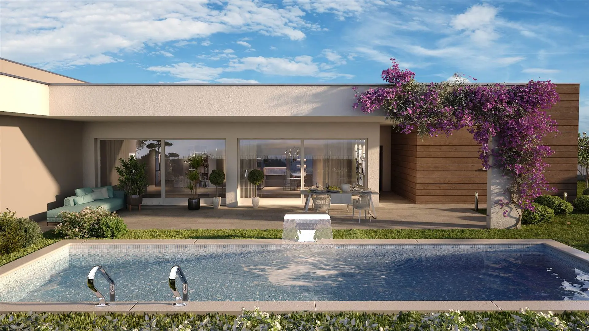 Villa singola su unico livello Villa singola su unico livello