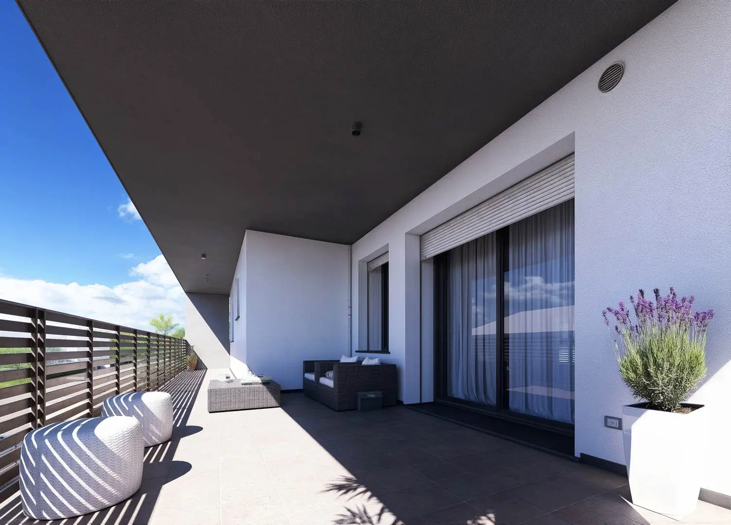 Quadrilocale con terrazzo coperto Quadrilocale con terrazzo coperto