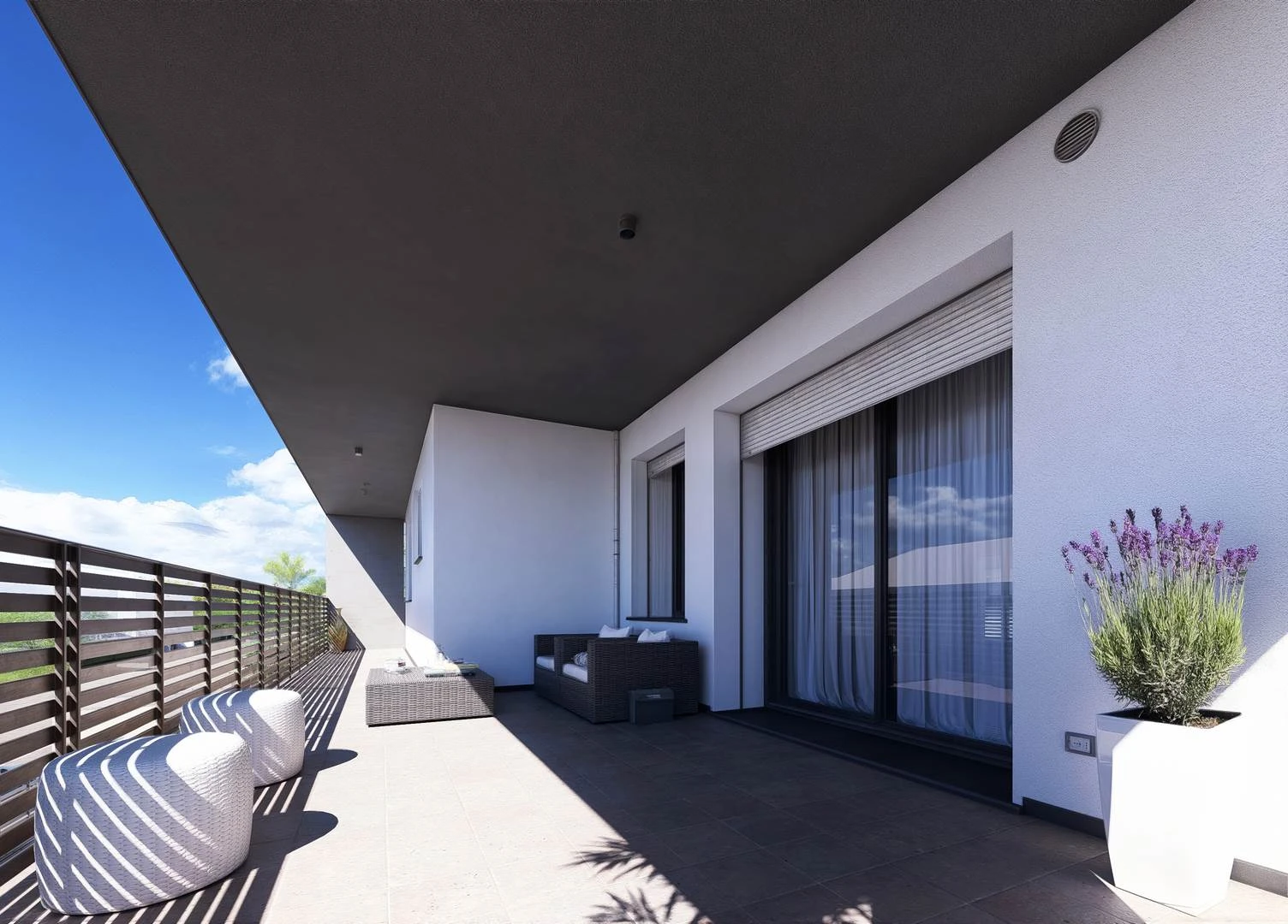 Quadrilocale con terrazzo coperto Quadrilocale con terrazzo coperto