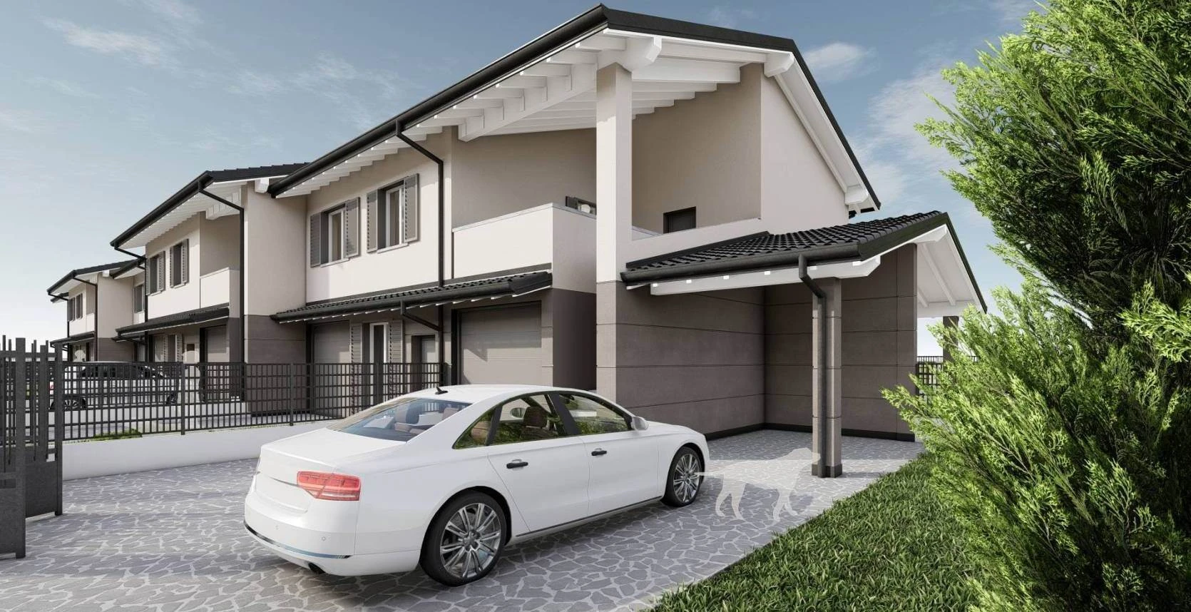 Nuova Villa Laterale ad Alto Risparmio Energetico - Finiture Personalizzabili - Nuova Villa Laterale ad Alto Risparmio Energetico - Finiture Personalizzabili -