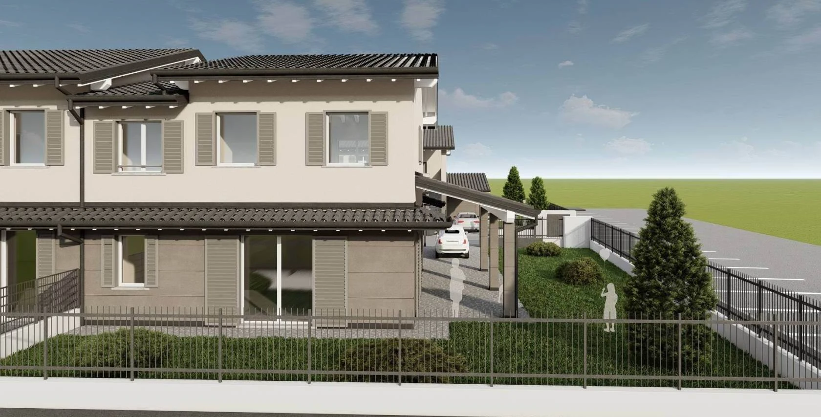Nuova Villa Laterale ad Alto Risparmio Energetico - Finiture Personalizzabili - Nuova Villa Laterale ad Alto Risparmio Energetico - Finiture Personalizzabili -