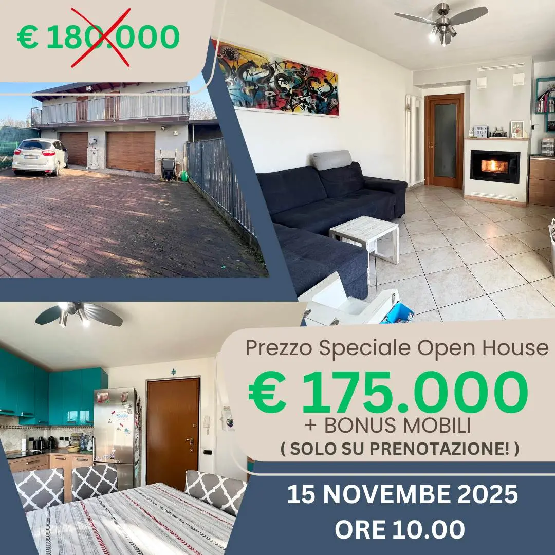 Open house - 15 novembre - trilocale con giardino e area esterna Open house - 15 novembre - trilocale con giardino e area esterna