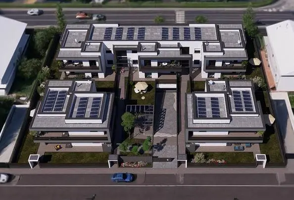 Nuovo complesso residenziale di quadrilocali in costruzione Nuovo complesso residenziale di quadrilocali in costruzione